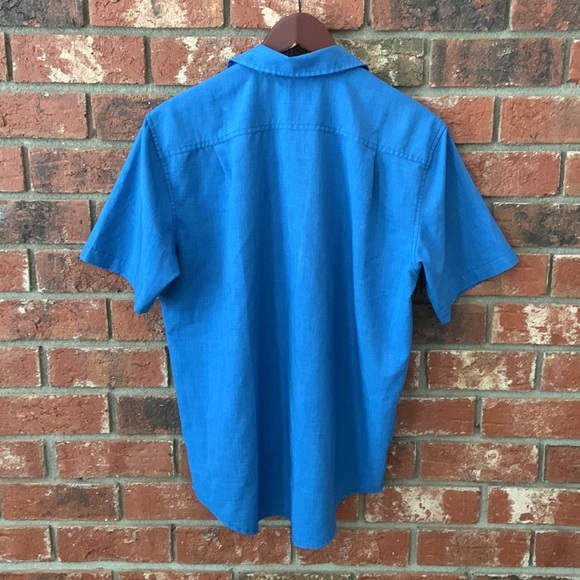 Orvis Blue Casual Short Sleeve Button Down Shirt - Picture 5 of 5